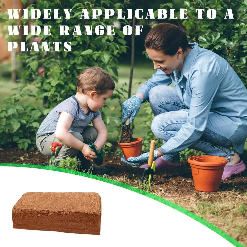 Organic Compressed Coco Coir Brick Coconut Peat Plant Grow Nutritious Soil Coconut Coir Compound Fertilizer Coconut Fiber Husk