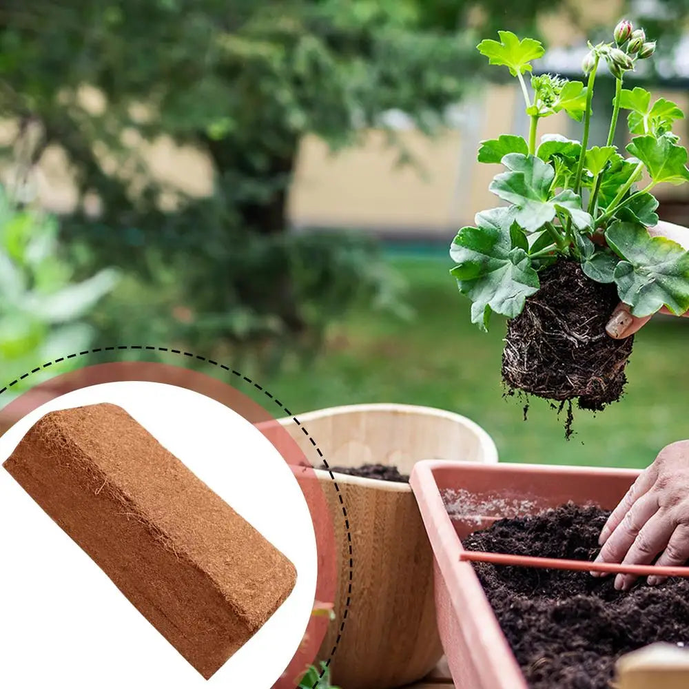 Organic Compressed Coco Coir Brick Coconut Peat Plant Grow Nutritious Soil Coconut Coir Compound Fertilizer Coconut Fiber Husk