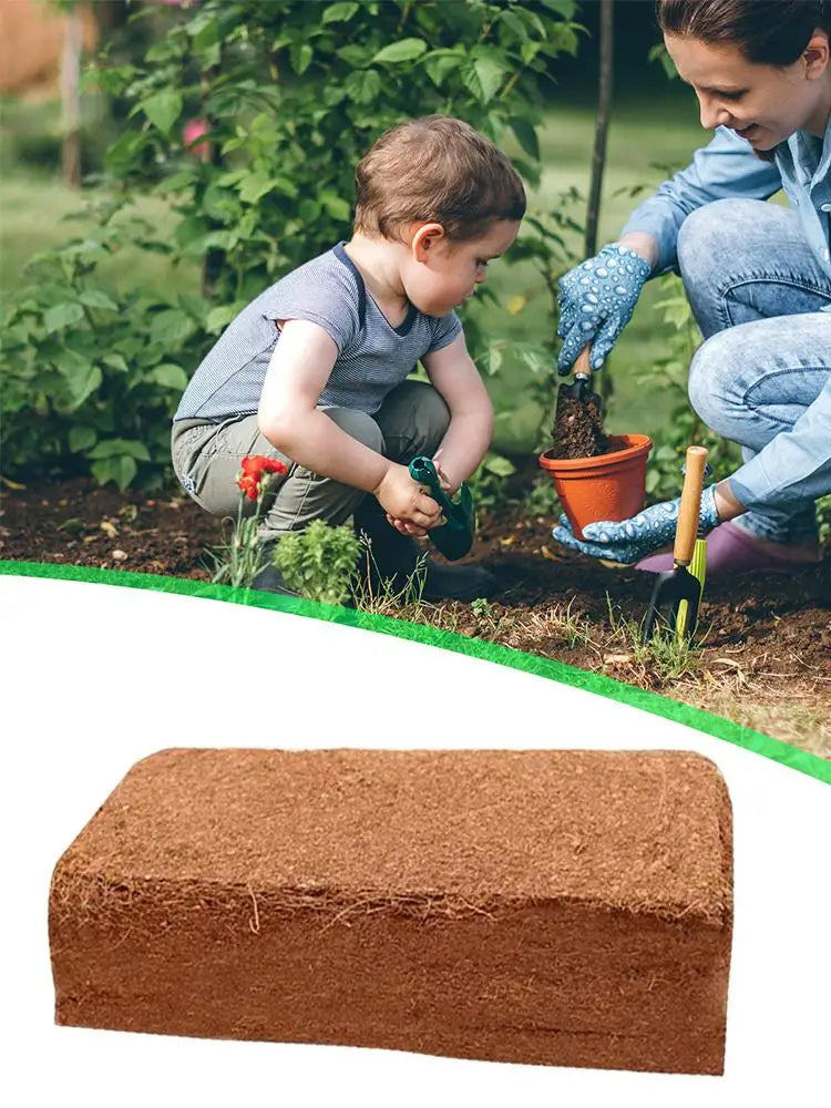 Organic Compressed Coco Coir Brick Coconut Peat Plant Grow Nutritious Soil Coconut Coir Compound Fertilizer Coconut Fiber Husk