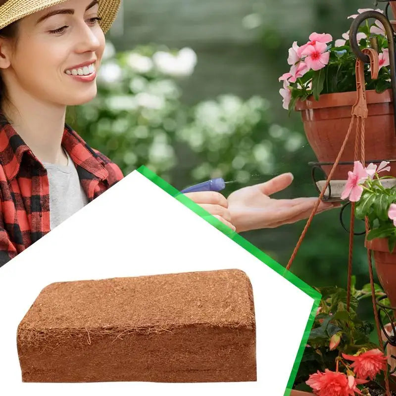 Organic Compressed Coco Coir Brick Coconut Peat Plant Grow Nutritious Soil Coconut Coir Compound Fertilizer Coconut Fiber Husk