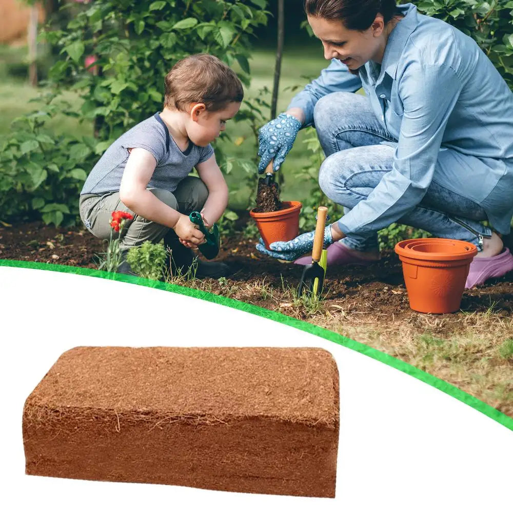 Organic Compressed Coco Coir Brick Coconut Peat Plant Grow Nutritious Soil Coconut Coir Compound Fertilizer Coconut Fiber Husk