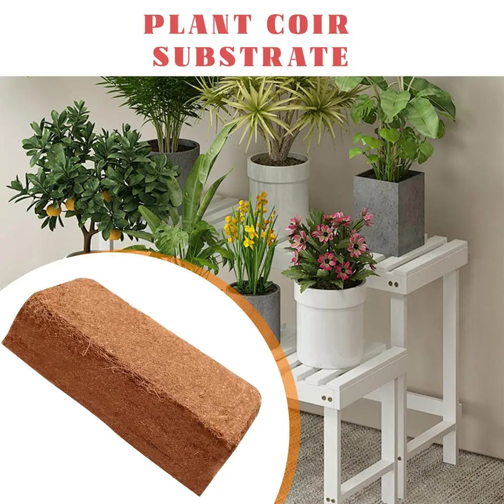Organic Compressed Coco Coir Brick Coconut Peat Plant Grow Nutritious Soil Coconut Coir Compound Fertilizer Coconut Fiber Husk