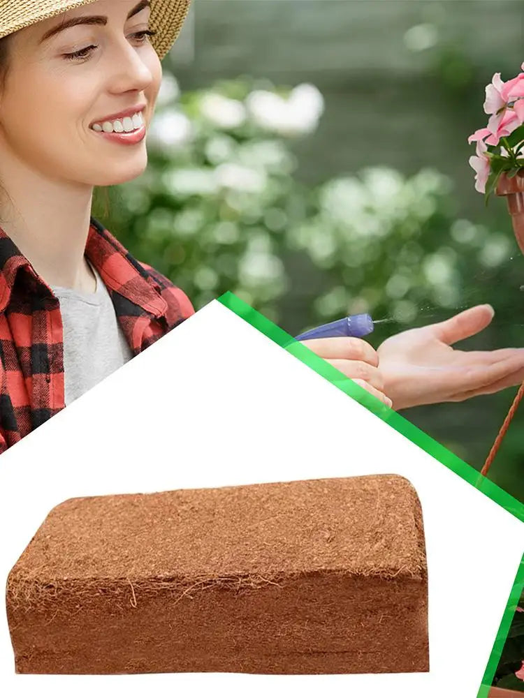 Organic Compressed Coco Coir Brick Coconut Peat Plant Grow Nutritious Soil Coconut Coir Compound Fertilizer Coconut Fiber Husk