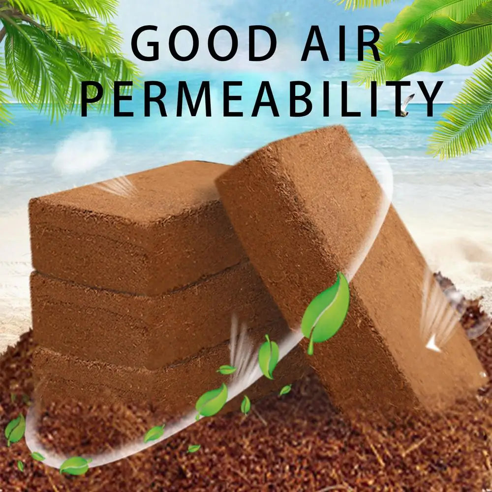 Organic Compressed Coco Coir Brick Coconut Peat Plant Grow Nutritious Soil Coconut Coir Compound Fertilizer Coconut Fiber Husk